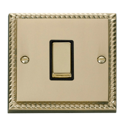 GCBR411BK Deco 1 Gang 2 Way 'Ingot' 10AX Switch -