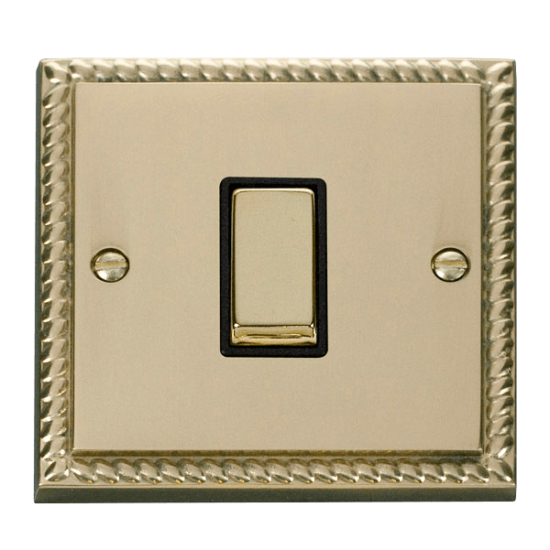GCBR411BK Deco 1 Gang 2 Way 'Ingot' 10AX Switch -
