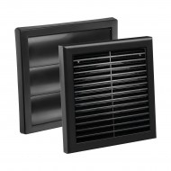 CED XFGB 100mm 4'' Extraction fan Fixed Grille Black