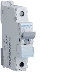Hager 20A Single Pole MCB 10kA B Type
