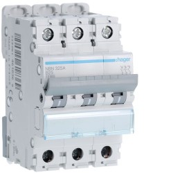 Hager 25A Triple Pole MCB 10kA B Curve