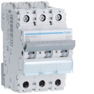 Hager 32A Triple Pole MCB 10kA B Curve