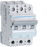 Hager 63A Triple Pole MCB 10kA C Curve