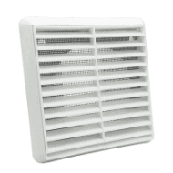 National Ventilation MONV244W 100mm Fixed Grille with Flyscreen White