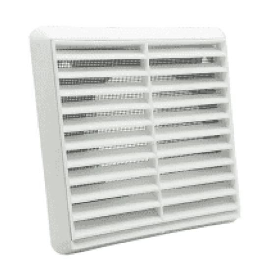 National Ventilation MONV244W 100mm Fixed Grille with Flyscreen White