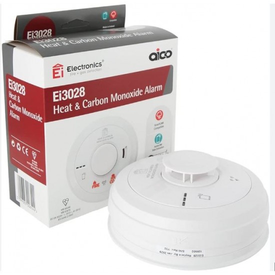 Aico EI3028 Multi-Sensor Heat & Co2 Alarm