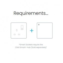 Scolmore ClickSmart 13A 2G RF SMART SOCKET DEFINITY BS PW