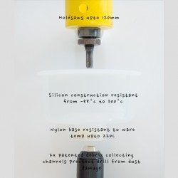 DADE Holesaw dust and debris eliminator
