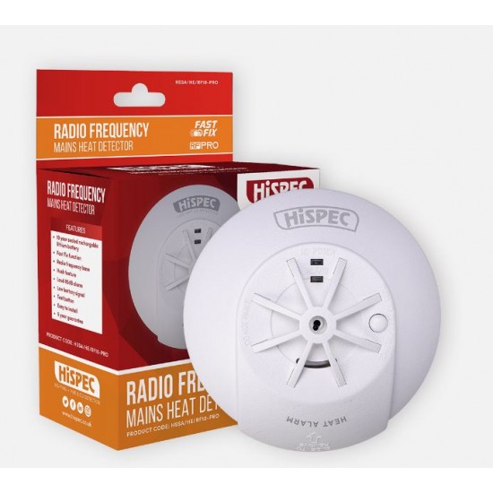 HiSpec HSSA/HE/RF10-PRO Mains Heat Detector