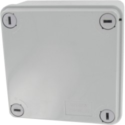 Deligo J56100 Plastic Junction Box Grey IP56 100x100x50mm