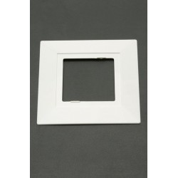 Jeani 450W White Square Single Socket Finger Plate