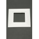 Jeani 450W White Square Single Socket Finger Plate