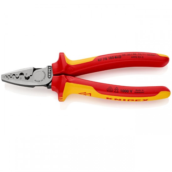 Knipex 9778180SB Crimping Pliers for Ferrules 180mm