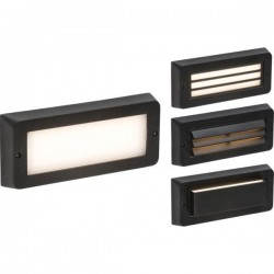 Knightsbridge ML Black IP65 5W LED CCT Surface mounted brick light BL5BK
