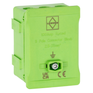 Lewden DT1005GN Distribution Terminal 100A 5 Way Green