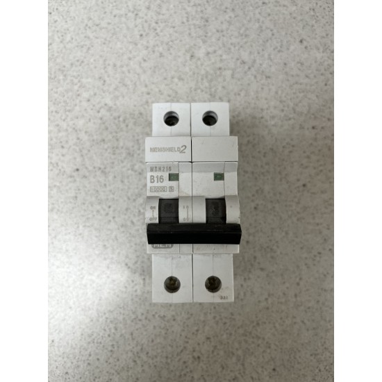Eaton Memshield 2  16A B Type 2P MCB