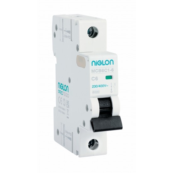 Niglon MCB6C1-6 6A C-Type MCB 6kA