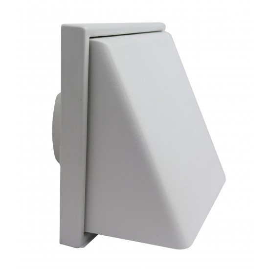 Manrose 41030 100mm Cowl with Damper White