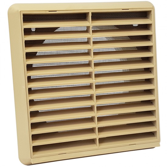 National Ventilation MONV100COT 100mm Fixed Grille with Flyscreen Beige