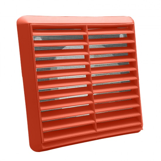 Manrose MA1150T 150mm Fixed Grille with Flyscreen Terracotta