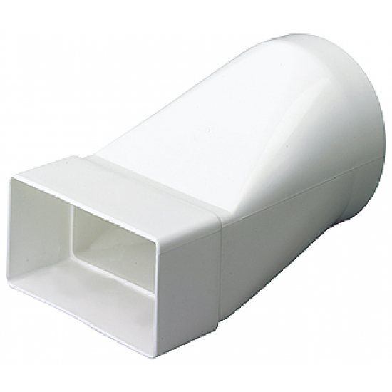 National Ventilation MONV253F 100mm Round to 110x54mm rectangular ducting adapter