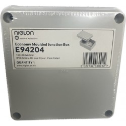 Niglon E94204 Junction Box IP56 Adaptable Box 100x100x60mm Grey