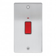 Niglon 45 Amp Vertical Switch Neon Brushed Chrome