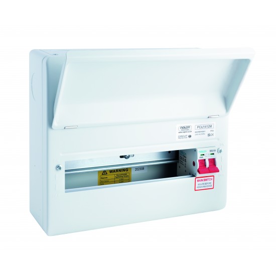 Niglon PCU1412M Protego 12 Way Consumer Unit complete with Isolator 100A