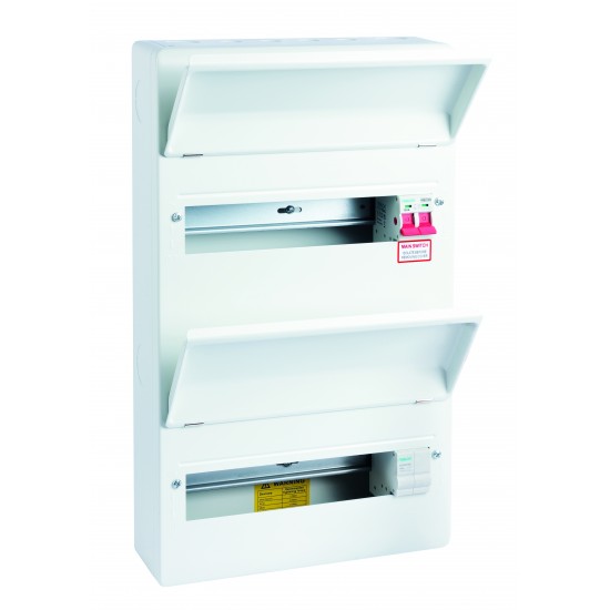 Niglon PCU0402M Protego 24 Way Consumer Unit complete with Isolator 100A
