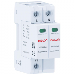 Niglon SP23S-1PN/40KA SP+N Type 2+3 Surge Protector 2 Mod TN-S 40kA