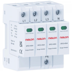 Niglon SP23S-3PN/40KA TP+N Type 2+3 Surge Protector 2 Mod TN-S 40kA