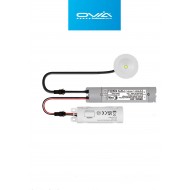 Ovia OBKI3O 3W LED Non-Maintained Self-Test Selectable Emergency Open Downlight White
