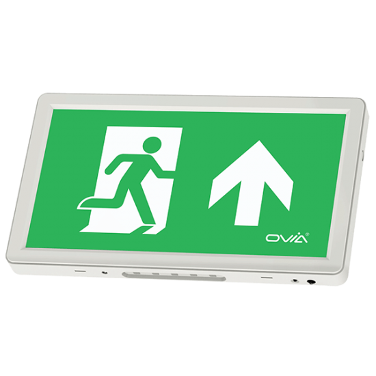 Ovia 3W LED IP20 EM3 Exit Box All 4 Legends