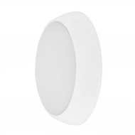 Ovia OV9700WH16EMMW Evo Orb White IP65 16W 1500lm 3000-4000-6000K CCT Emergency Bulkhead with Microwave Sensor