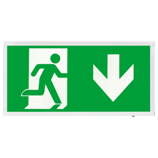 Ovia  OBKC4-D-W 4W LED IP20 EM3 Exit Box Sign – Legend Down