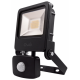 Ovia Lighting OV10120BKCWPIR 20W LED Black Floodlight with PIR Cool White