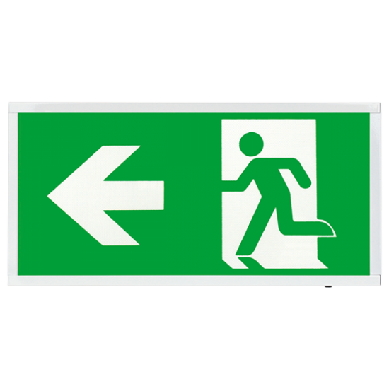 Ovia OBKC4-L-W 4W LED IP20 EM3 Exit Box Sign – Legend Left