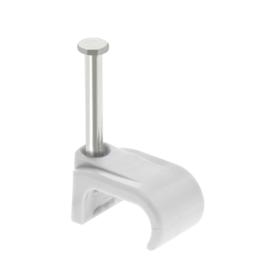 QFWC5 Unicrimp White Cable Clips (Flat 2.5mm≤ T&E Cable) 100PK