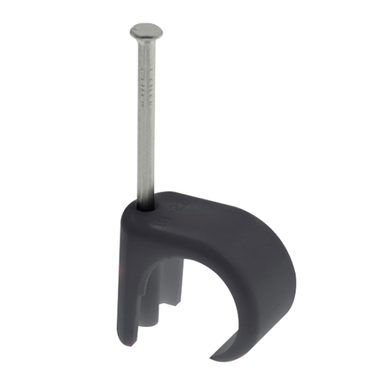 QRC11B Uncrimps Black Cable Clips for 10-14mm Round Cable (100PK)