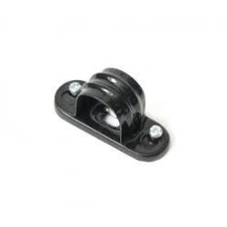 Niglon SB20B 20mm Black Metal Space Bar Saddle