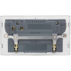 Scolmore Click Definity Complete SFAB586BK 13 Amp Ingot Twin Switched Safety Shutter Socket With Type A and C USB Outlets Antique Brass Screwless Black Insert
