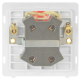 Scolmore Click Definity Complete SFAB723BK 20 Amp Ingot Double Pole Switch With Neon Antique Brass Screwless Black Insert