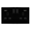 Metal Black- Screwless - Scolmore Click