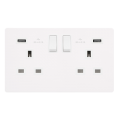Metal White - Screwless - Scolmore Click