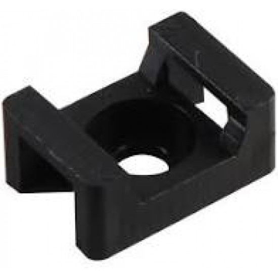 Saddle mount for 9mm cable tie black x 100