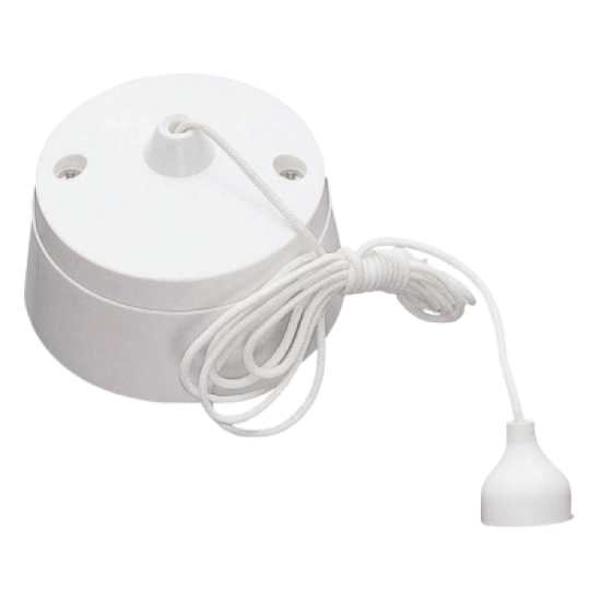 Scolmore Polar PRC009 Ceiling Pull Switch 10A White