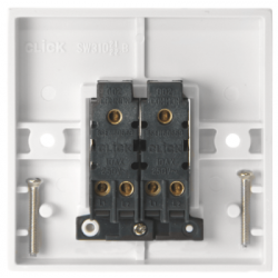 Scolmore Click Polar PRW012 10A 2 Gang 2 Way Light Switch White
