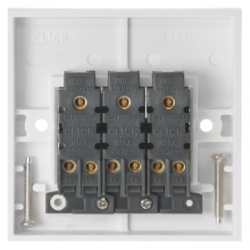 Scolmore Polar PRW013 10AX 3 Gang 2 Way Plate Switch