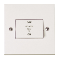 Scolmore Polar PRW020 Switch Fan Isolator 10A White