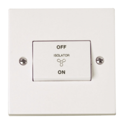 Scolmore Polar PRW020 Switch Fan Isolator 10A White